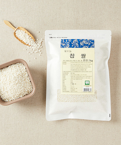 유기농 찹쌀 1kg 유기농 찹쌀 1kg