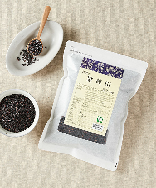 유기농 찰흑미 1kg 유기농 찰흑미 1kg
