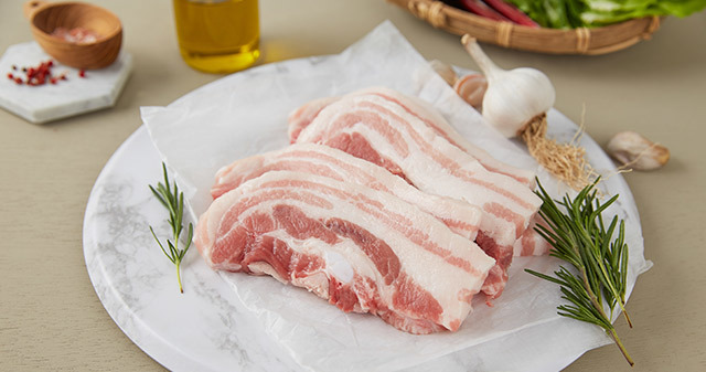 한돈 무항생제 삼겹살(구이용) 500g