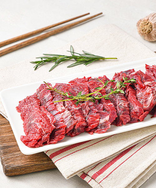 전남 무안 1등급이상 암소 한우 치마살 300g