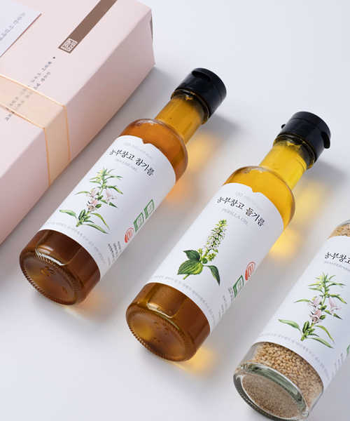 [농부창고] 참들기름참깨 3종 선물세트(각 180ml)
