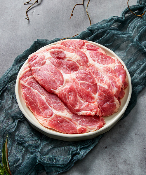 전남 무안 무항생제 목살 500g(구이용) 전남 무안 무항생제 목살 500g(구이용)