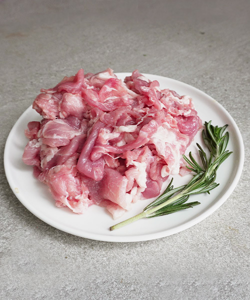 전남 무안 무항생제 뒷다리살 500g(제육용) 전남 무안 무항생제 뒷다리살 500g(제육용)