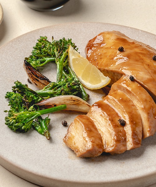 [한끼통살] 통살 소스 닭가슴살 블랙갈릭