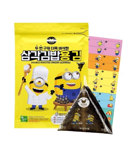 [만전김] 미니언즈 삼각김밥 김(20매)