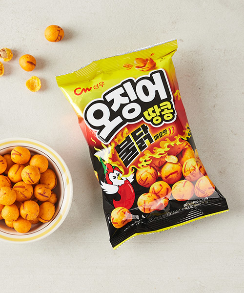 [청우] 오징어땅콩불닭맛 90g