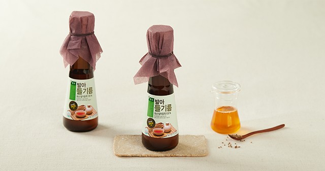 [청오] 국산 발아 들기름 160ml