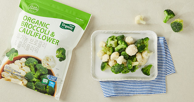 유기농 냉동 브로콜리&콜리플라워 600g