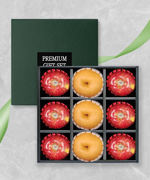 프리미엄 사과, 배 혼합세트 2호 4kg(9과)