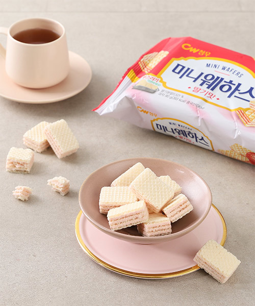 미니 웨하스 딸기맛 80g