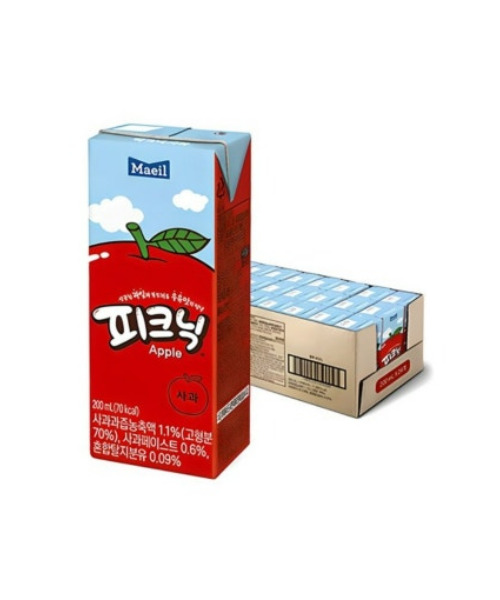 [매일] 피크닉 사과(200ml*24개)