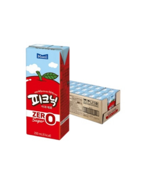 [매일] 피크닉 제로 사과(200ml*24개)
