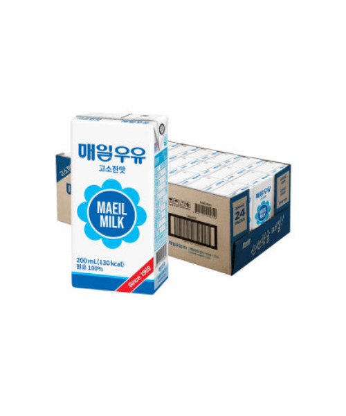 [매일] 매일우유 고소한맛 멸균우유(200ml*24개)