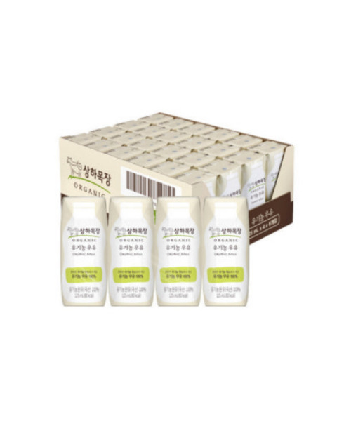 [상하목장] 유기농 멸균우유(125ml*24개)