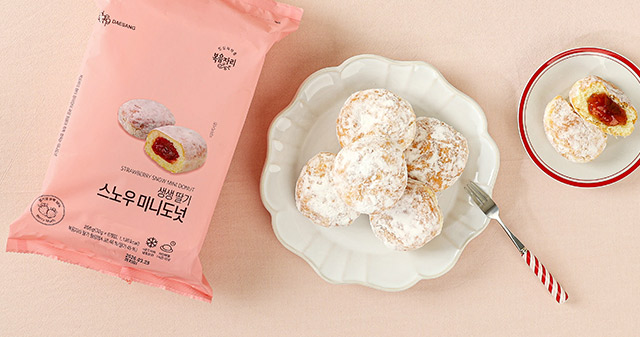 [복음자리] 생생 딸기 스노우 미니도넛