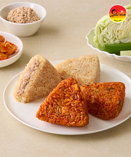 [유가네] 꾸운 주먹밥 2종 총 4팩 (참치마요 2팩+닭갈비 2팩)