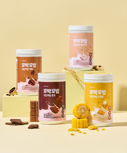[꼬박꼬밥] 고단저당 단백질 쉐이크 1통 4종