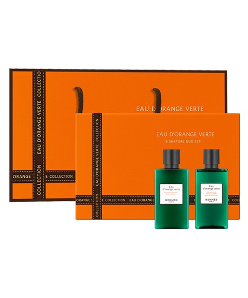 [Hermes] 에르메스 오도렌지 베르테 바디2종세트 + 쇼핑백포함